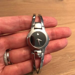 Silver Authentic Movado Watch
